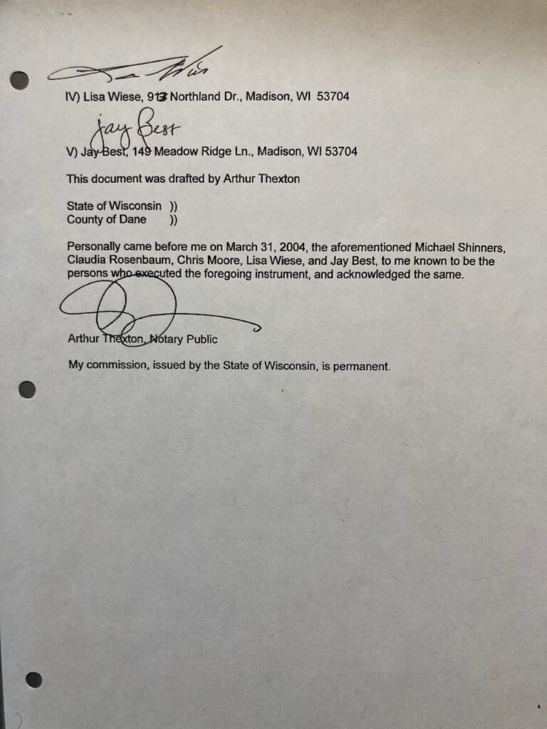 Northside Community Co-op Articles of Incorporation April 13, 2004 - page two